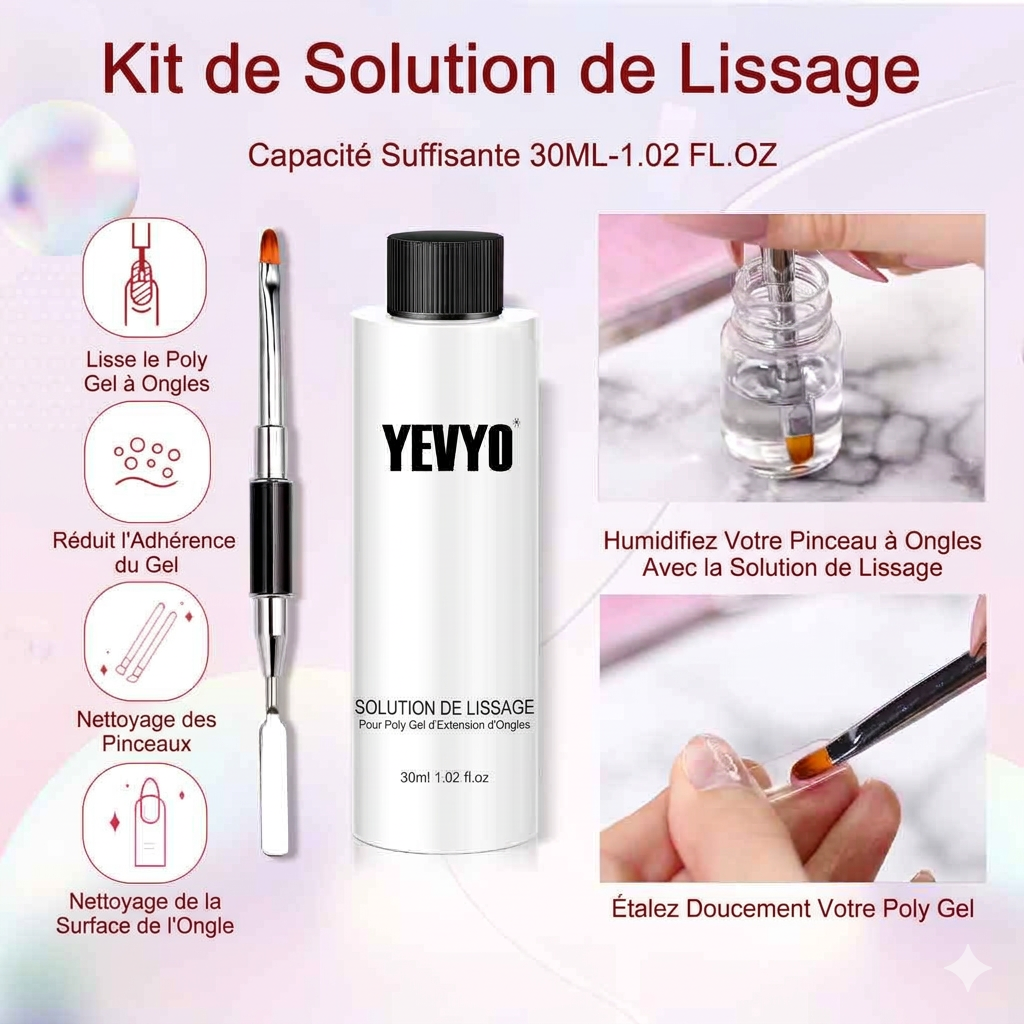 Kit Polygel Professionnel avec Lampe UV