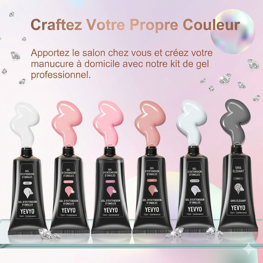 Kit Polygel Professionnel avec Lampe UV